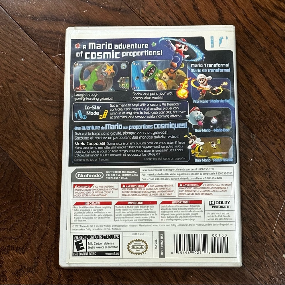 Nintendo Super Mario Galaxy for Wii UNTESTED - Picture 2 of 4